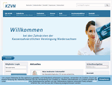 Tablet Screenshot of kzvn.de